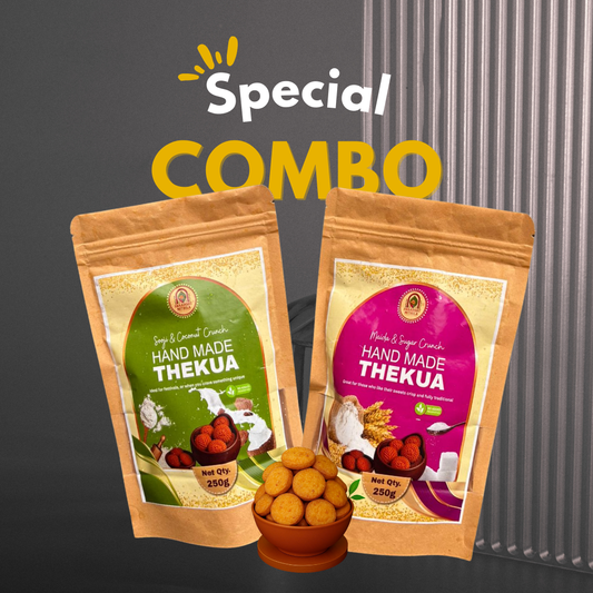 Crispy Bihar Duo – Sooji & Coconut Crunch + Maida & Sugar Crunch Thekua - (250g x 2)