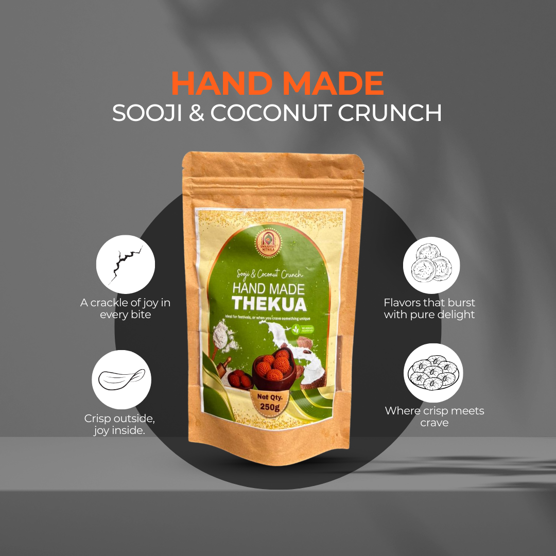 Crispy Bihar Duo – Sooji & Coconut Crunch + Maida & Sugar Crunch Thekua - (250g x 2)