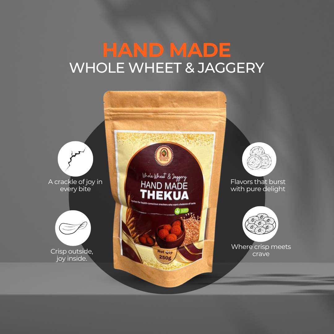 Whole Wheat & Jaggery Thekua – Swaadisht Mithila - 250g