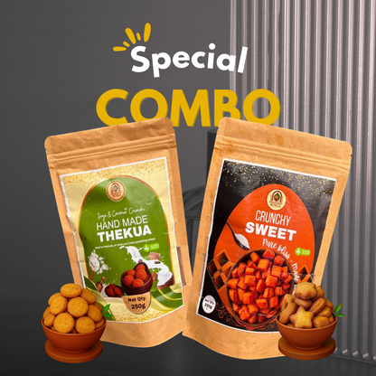 Crunch Lover’s Bihar Duo – Sooji & Coconut Crunch + Crunchy Sweet - (250g x 2)